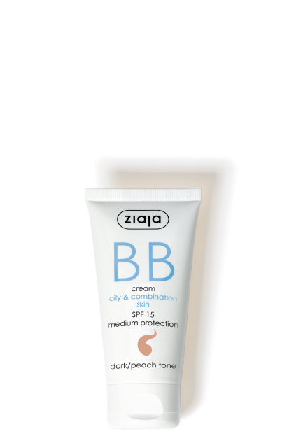 BB Creme für fettige Haut und Mischhaut - dunkel/Pfirsich